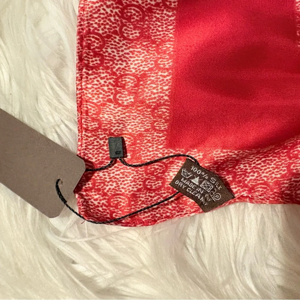 Gucci twill silky brown scarf 35x35 ‼️LAST ONE LEFT